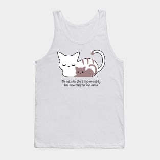 Sleeping Cat Pun and Art II Tank Top